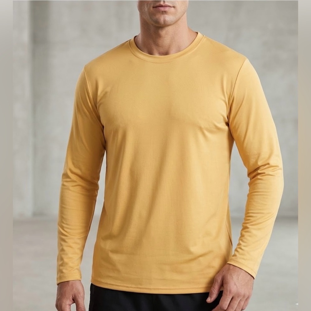 Men Long Sleeve Shirt High Performance Moisture Transport